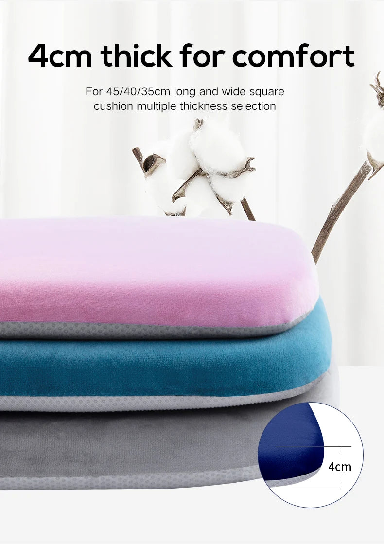 Ergonomic Memory Cotton Office Student Seat Cushion: