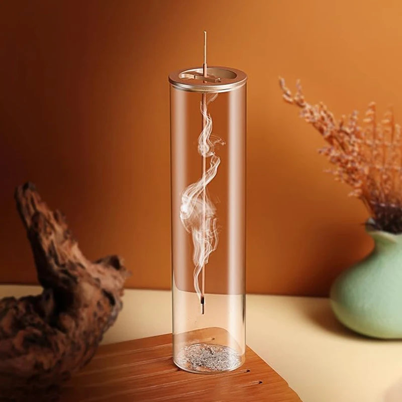 Modern Glass Incense Burner Anti-Ash Flying Incense Holder