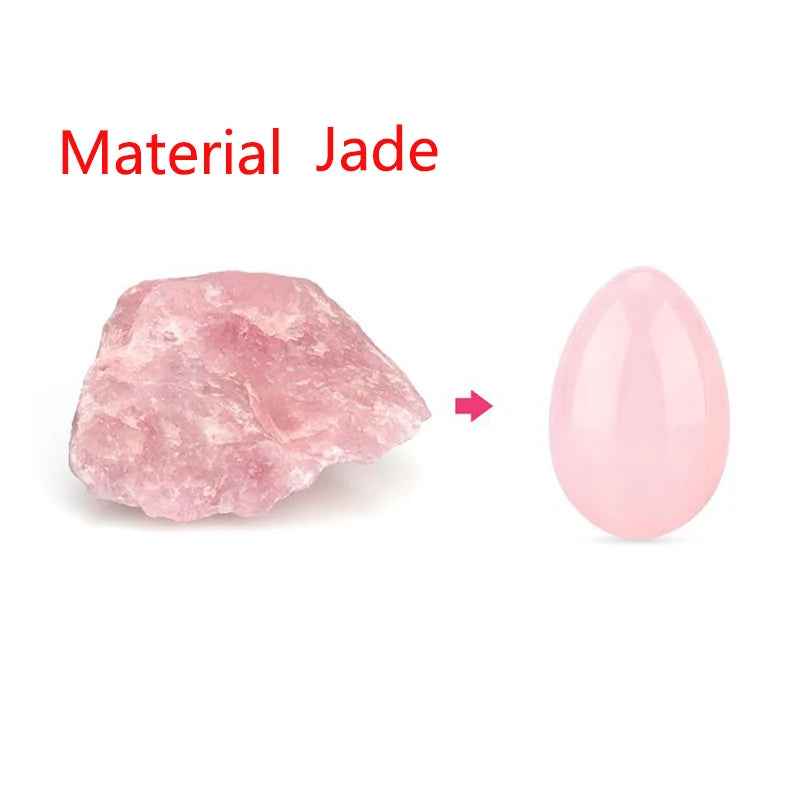 100% Pure Natural Quartz Yoni Egg Set Kegel Exerciser Balls