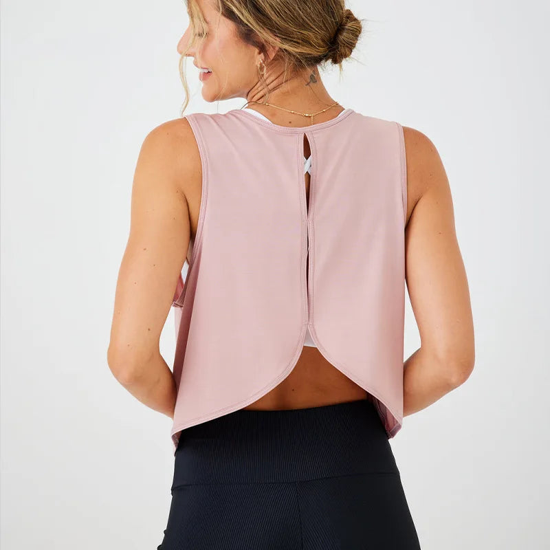 Summer Breathable Racerback Yoga Tank Tops for Women: