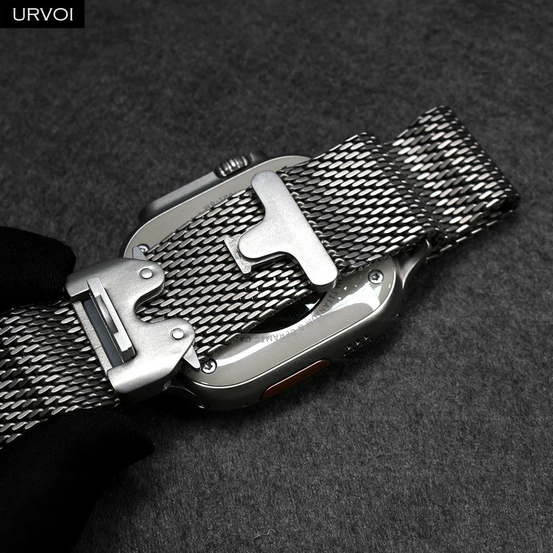URVOI Titanium Milanese Loop for Apple Watch
