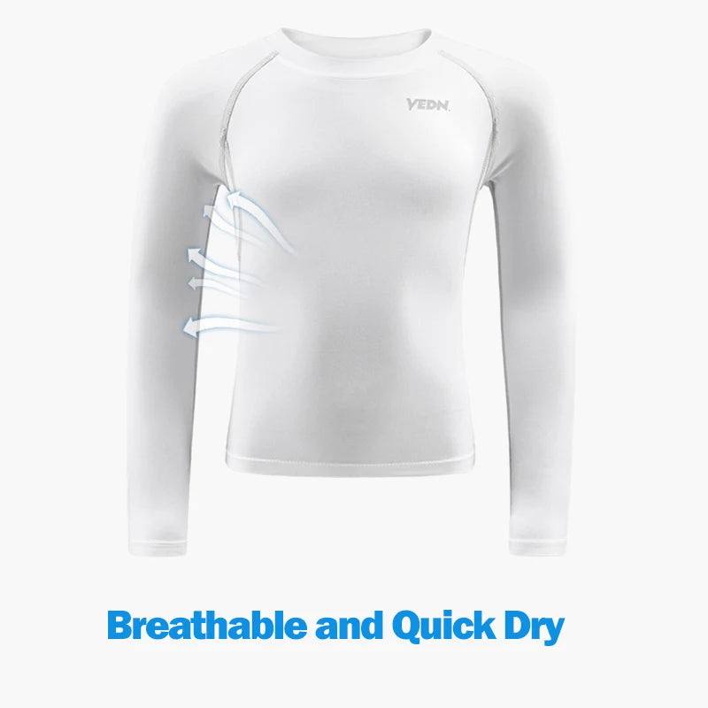 Boys Compression Set โ Leggings & Long Sleeve Shirt