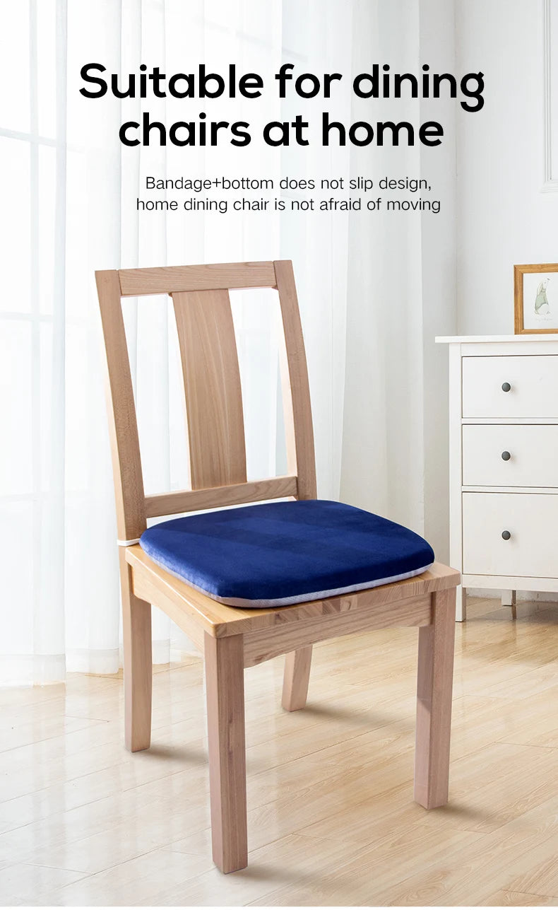 Ergonomic Memory Cotton Office Student Seat Cushion: