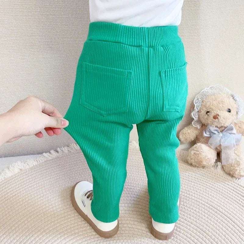 Cotton Leggings โ High Waist Infant -Sizes 9-24 mo. & Sizes 3- 6