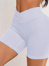 Women V Cross Waist Yoga Shorts