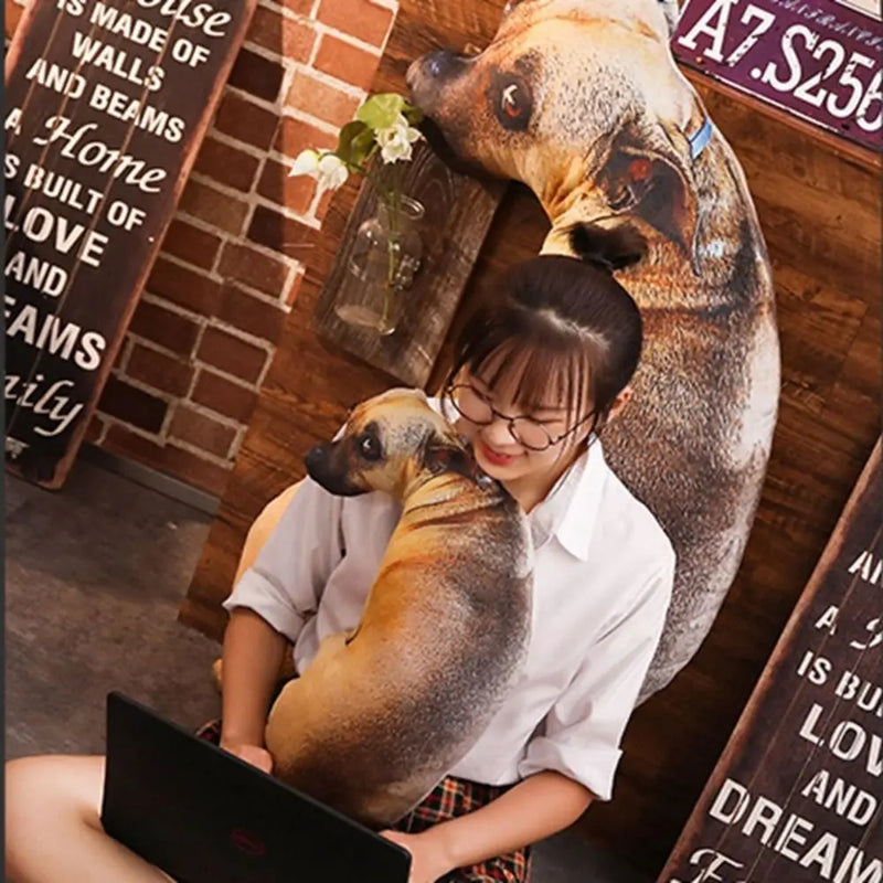 Soft Lifelike Animal Throw Pillow