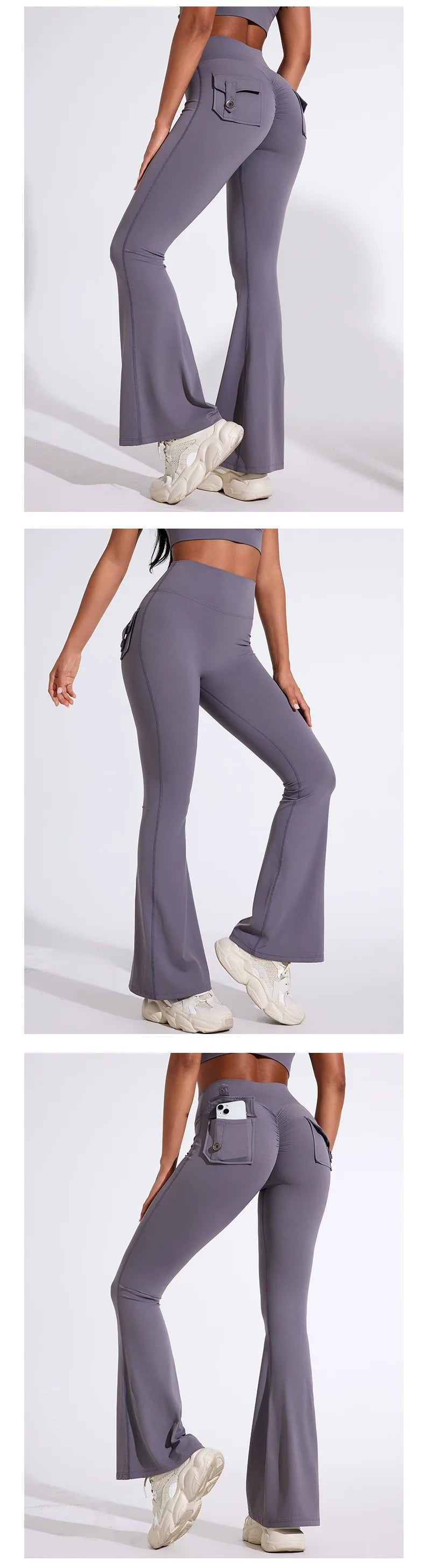 QINACTIVE Women’s Flared Fitness Pants
