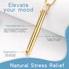 Stainless Steel Mindful Breathing Necklace - Anxiety Relief