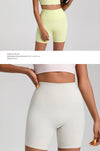 Solid Color Women’s High Waist Fitness Shorts