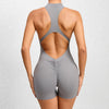 Women’s Sleeveless Short Sports Jumpsuit