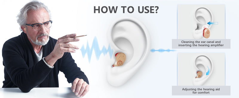 Wireless Mini Noise-Cancelling Hearing Aid for Seniors