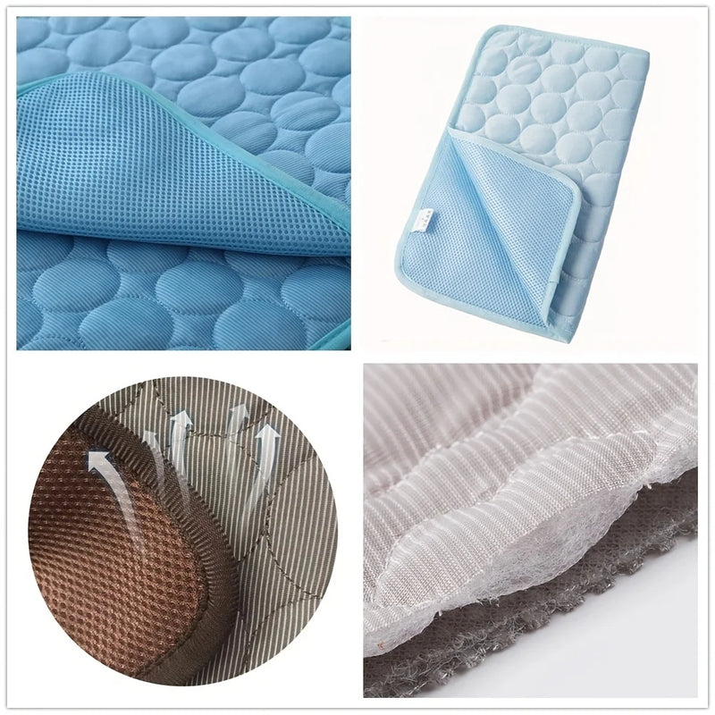 Cooling Mat for Small & Large Dogs or Cats – Summer Pet Cooling Bed