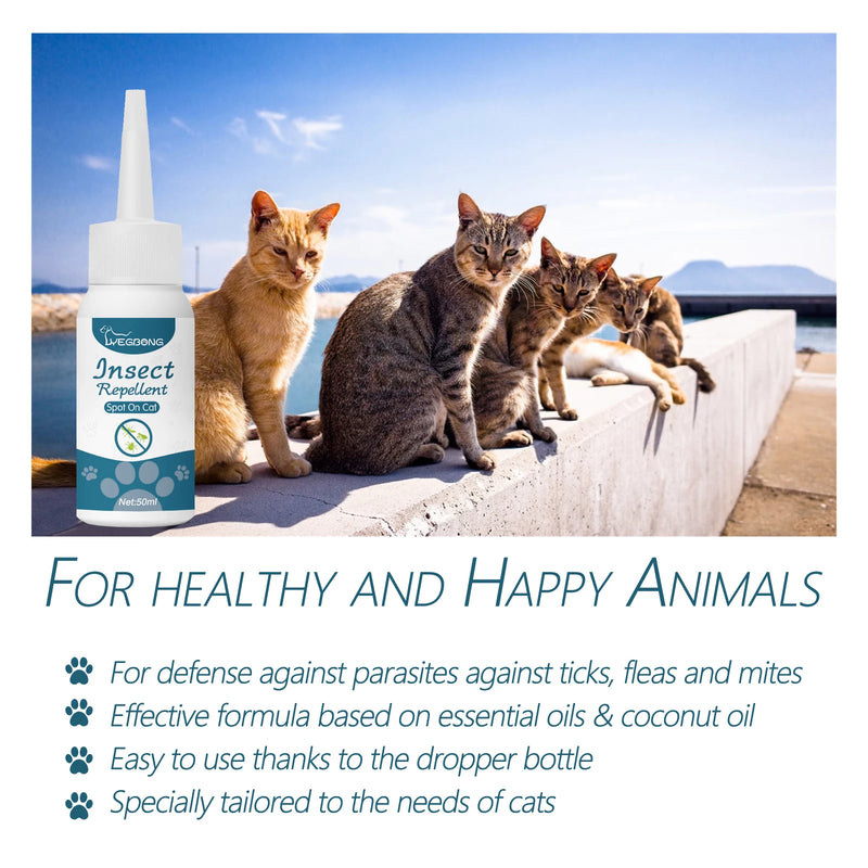 50ML Pet Flea & Tick Drops for Dogs & Cats – Pet Care Solution