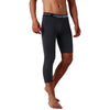 Men's One Leg Compression Leggings – Base Layer Cropped Sports Tights for Running & Basketball