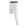Men's One Leg Compression Leggings – Base Layer Cropped Sports Tights for Running & Basketball