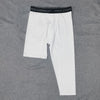 Men's One Leg Compression Leggings – Base Layer Cropped Sports Tights for Running & Basketball