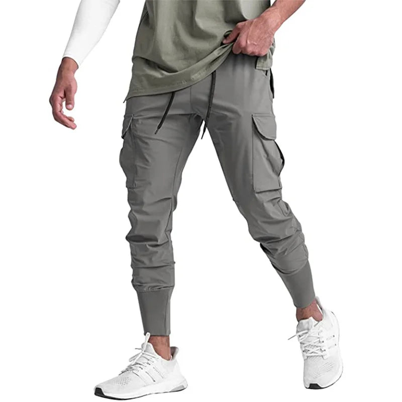 Men’s Camouflage Quick-Dry Sports Pants – Lightweight Stretch Workout Joggers for Running & Training