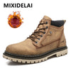 Men's Warm Winter Ankle Boots – Waterproof Outdoor Sneakers with Cozy Lining
