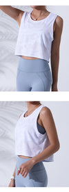 Women’s Camouflage Running Vest-Crop Top