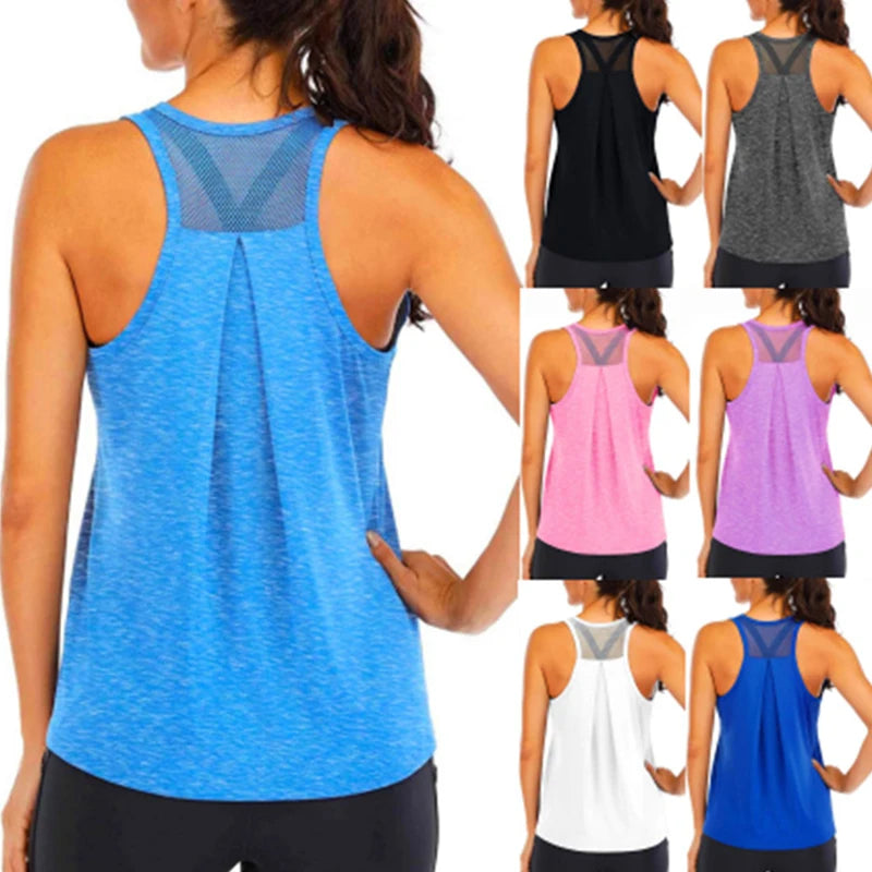 Women’s Yoga Sleeveless Fitness Shirt