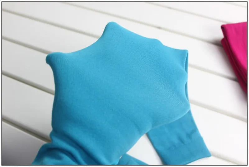 Girls Warm Velvet Leggings – Autumn/Winter Candy Colors (Sizes 3–9yrs.)