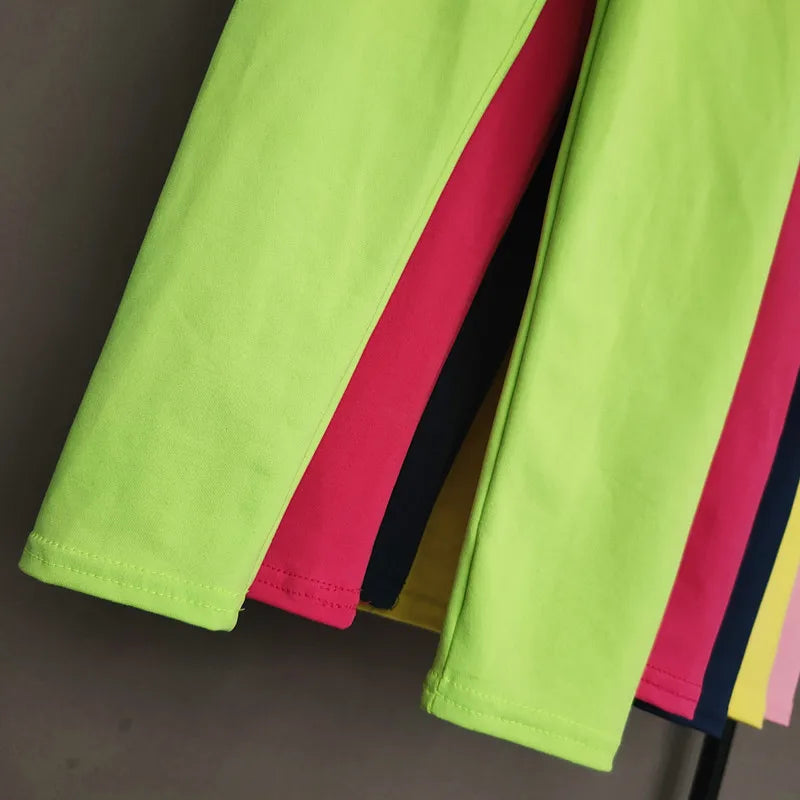 Boy's & Girl's Solid Color Leggings – Stretch Slim Pants