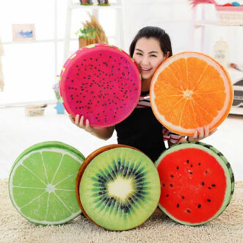 33cm Fruit-Shaped Round Cushion: