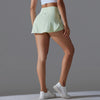 Outdoor Sports High Waist Yoga Tennis Skirt – Breathable Athletic Fitness Skort for Women