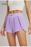 Fitness Fake Two-Piece Pleated Skirt Pants