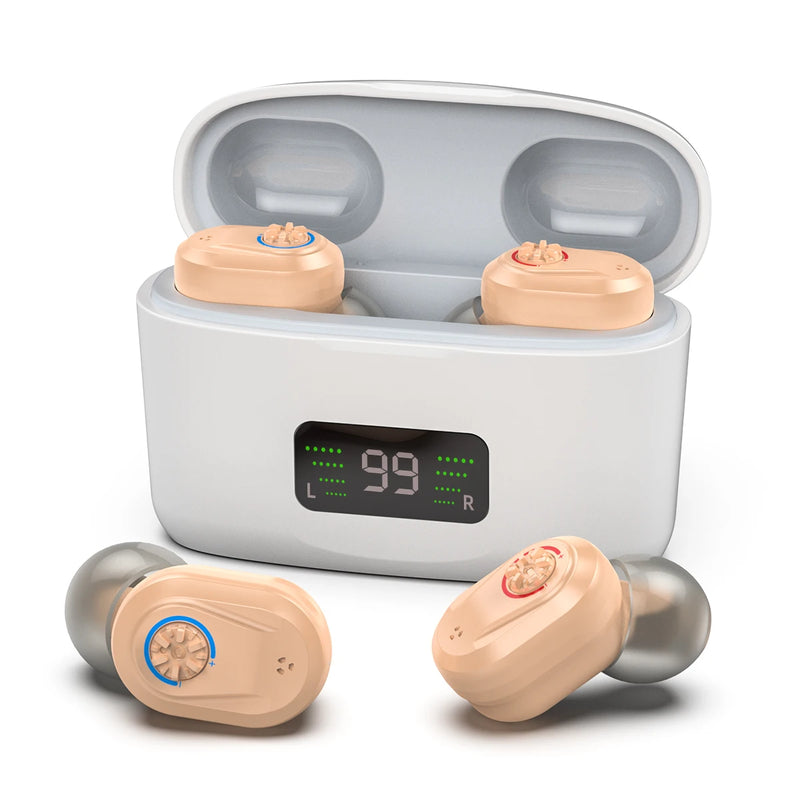 Wireless Mini Noise-Cancelling Hearing Aid for Seniors