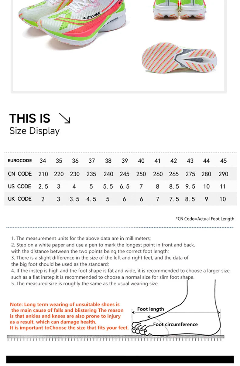 Carbon Plate Marathon Running Shoes – Lightweight Racing Sneakers with Stable Support & Cushioning