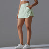Outdoor Sports High Waist Yoga Tennis Skirt – Breathable Athletic Fitness Skort for Women