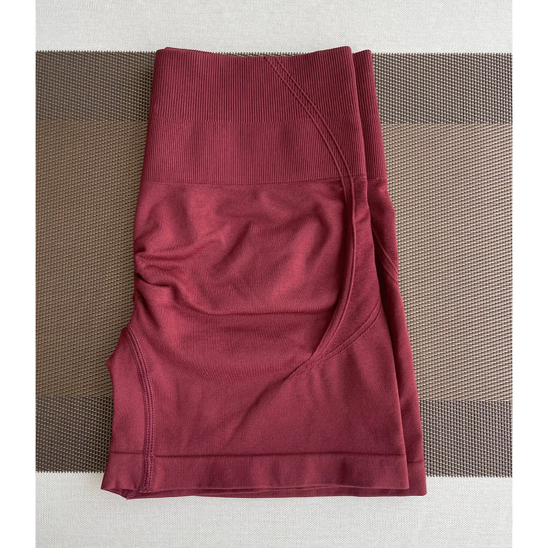 TKITK Women's High Waist Seamless Tight Shorts