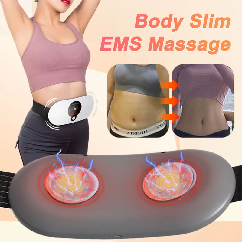 EMS Abdominal Slimming Belt – Electric Waist Trainer & Fat Burner