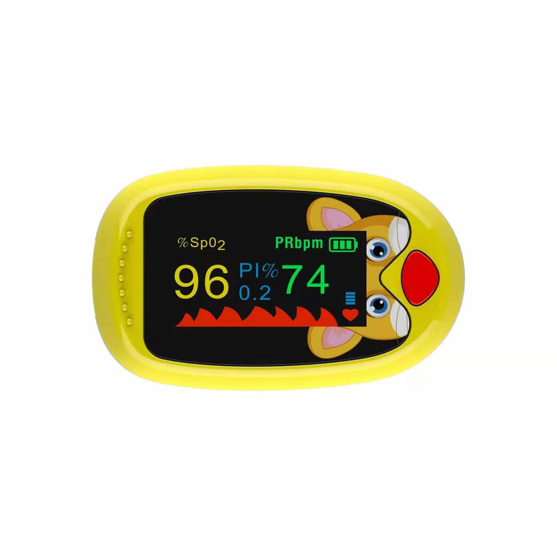 AiQUE Pediatrics Finger Pulse Oximeter – Child & Baby Blood Oxygen & Heart Rate Monitor (0.5–12 Years)