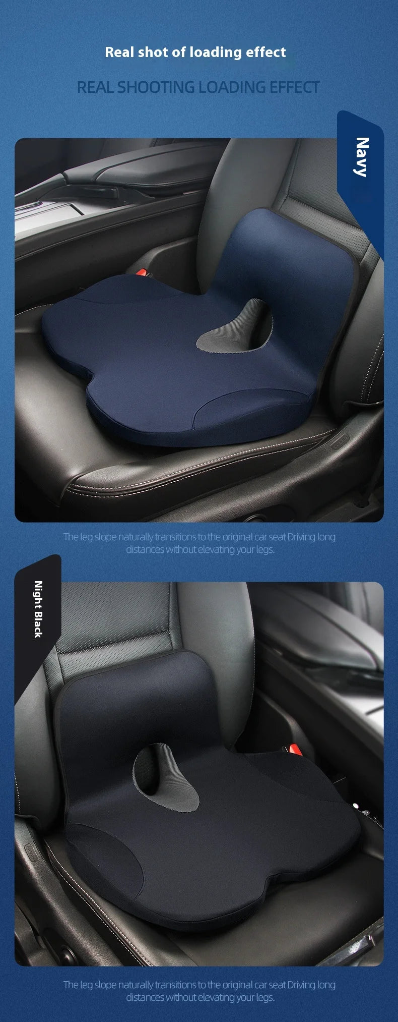 L-Shaped Integrated Office Chair Seat Cushion