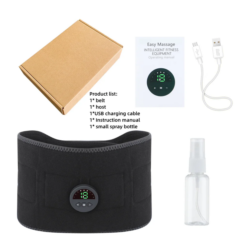 EMS Abs Trainer Belt – Electric Muscle Stimulator & Slimming Massager