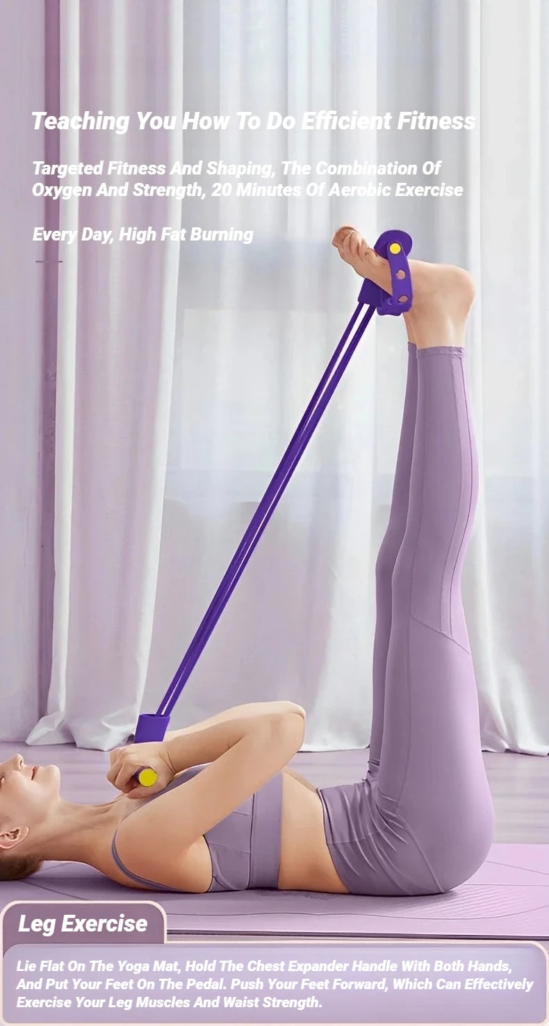 Four-Tube Pedal Tensioner Multi-Functional Fitness Equipment