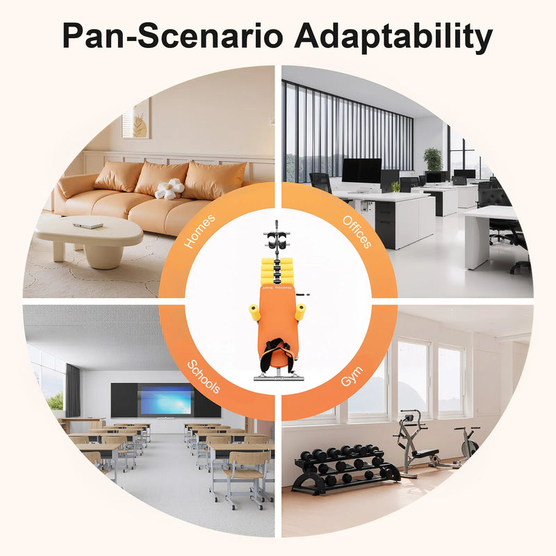Adjustable Back & Neck Stretch Bench – Spinal Stretching Workout Table