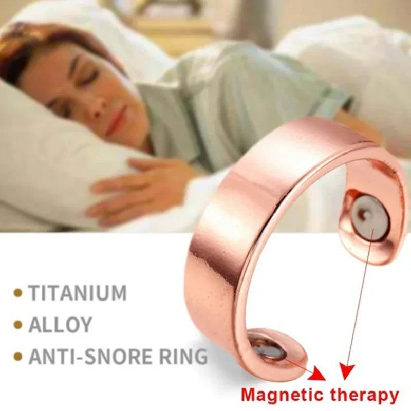 Anti Snore Sleep Aid Magnetic Therapy Finger Ring