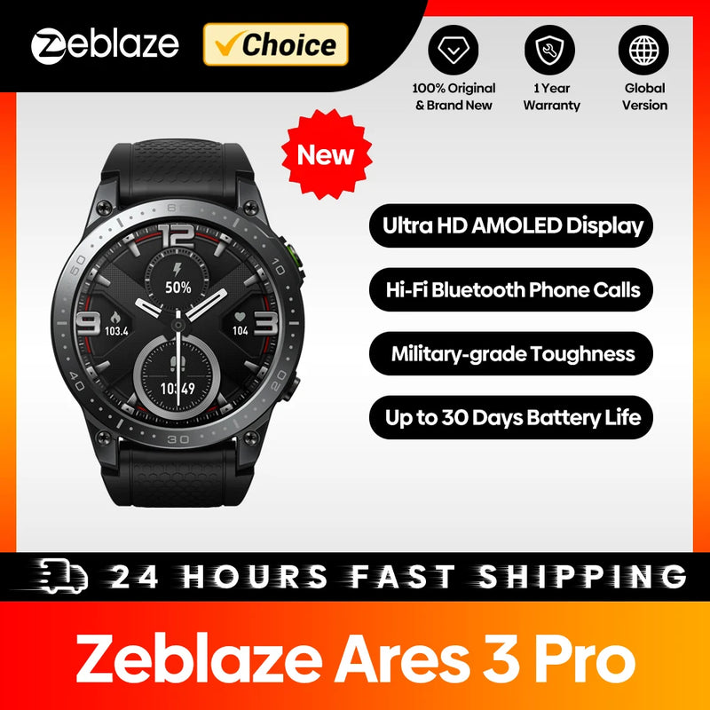 Zeblaze Ares 3 Pro Monitor Smartwatch