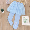 Disney Frozen Elsa Girls’ Skirt Leggings – Cotton Princess Pants with Lace Trim