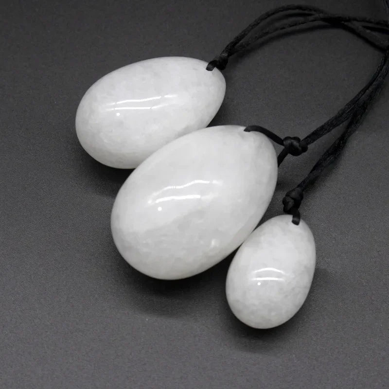100% Pure Natural Quartz Yoni Egg Set Kegel Exerciser Balls
