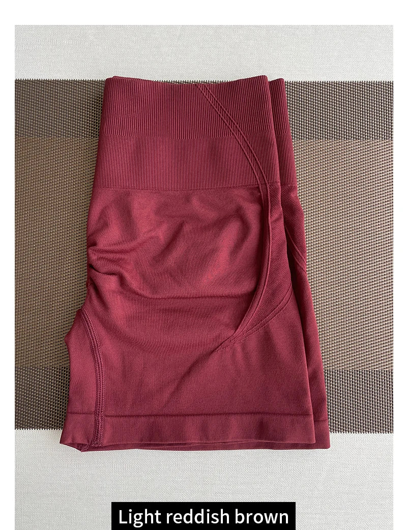 TKITK Women's High Waist Seamless Tight Shorts