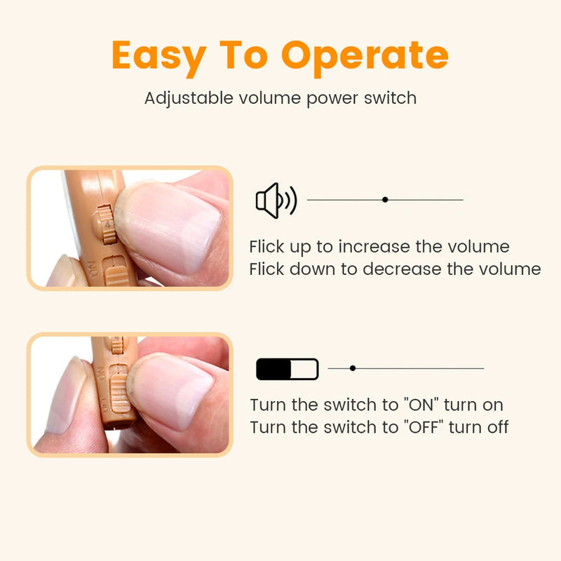 Rechargeable Portable Hearing Aid for the Elderly