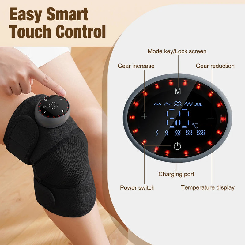 Heated Vibration Massage Pad for Knee, Shoulder & Elbow
