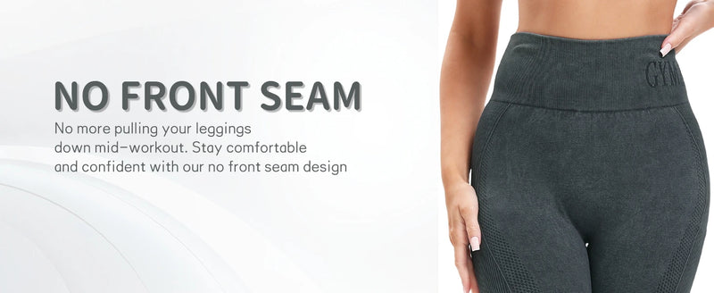 2 Pack Women’s High Waisted Seamless Butt Lifting Yoga Leggings