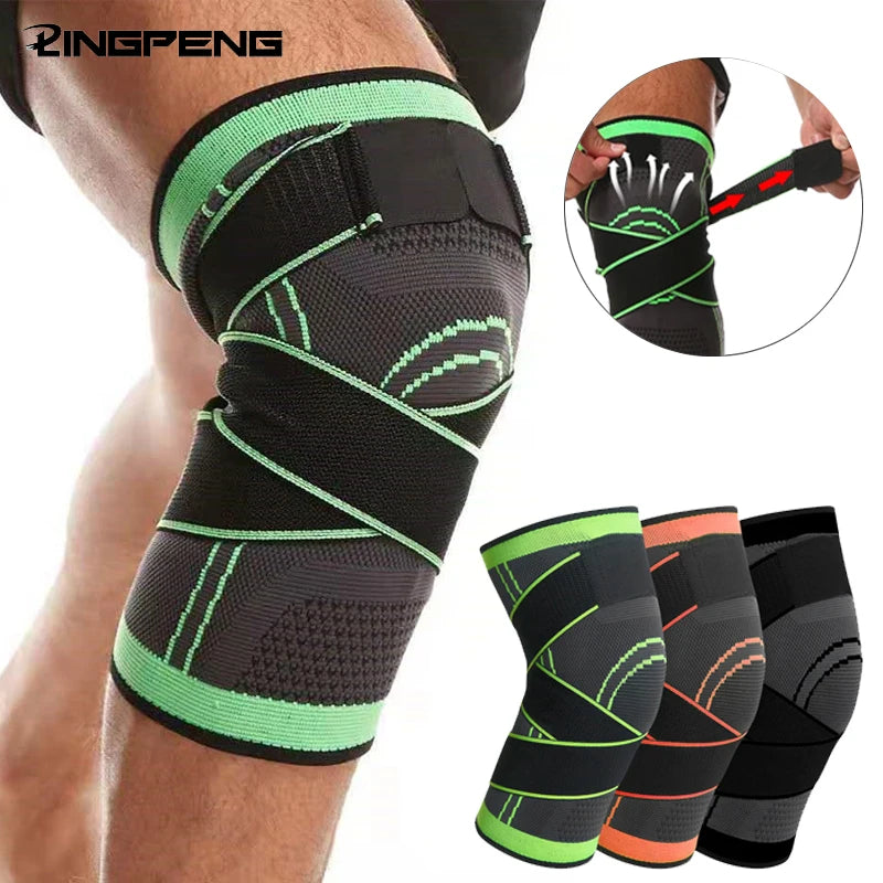 Knee Compression Sleeve with Adjustable Straps
