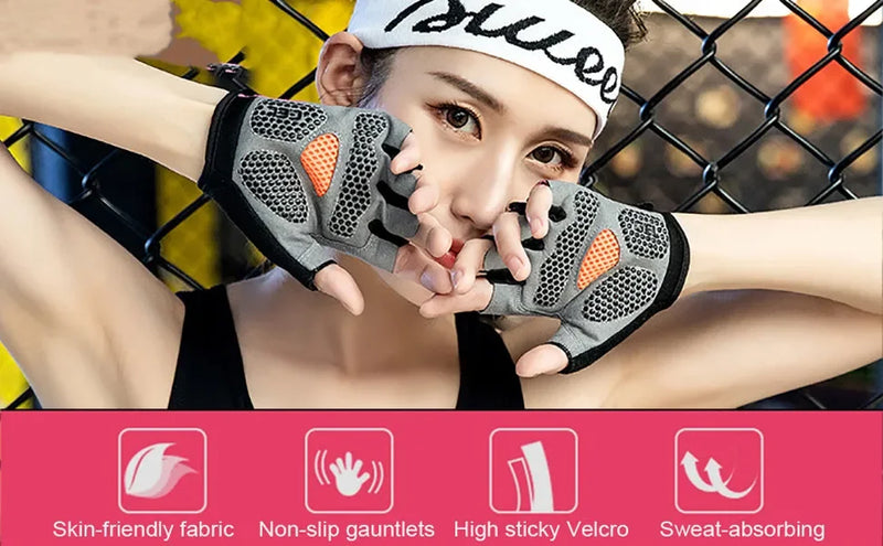 Non-Slip Breathable Gym Gloves for Weightlifting & Fitness