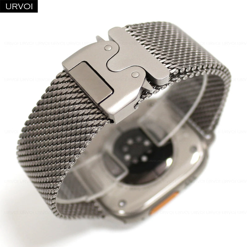 URVOI Titanium Milanese Loop for Apple Watch